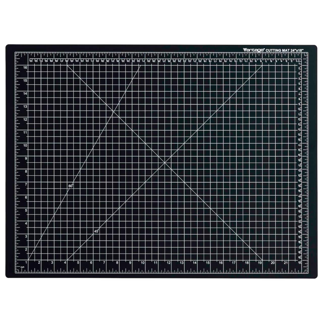 Dahle® Vantage® Black Self-Healing Cutting Mat, 18" x 24"